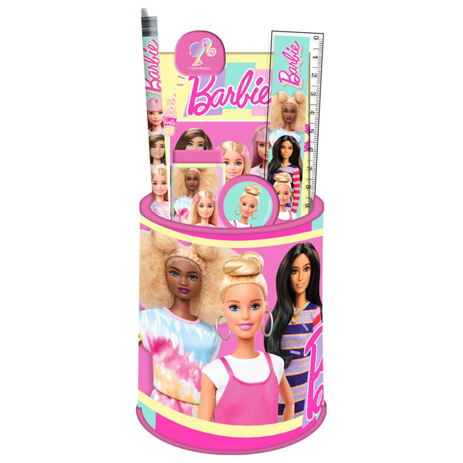 Barbie Happy Thoughts Súprava kancelárskych potrieb, 7-dielna produktová fotografia