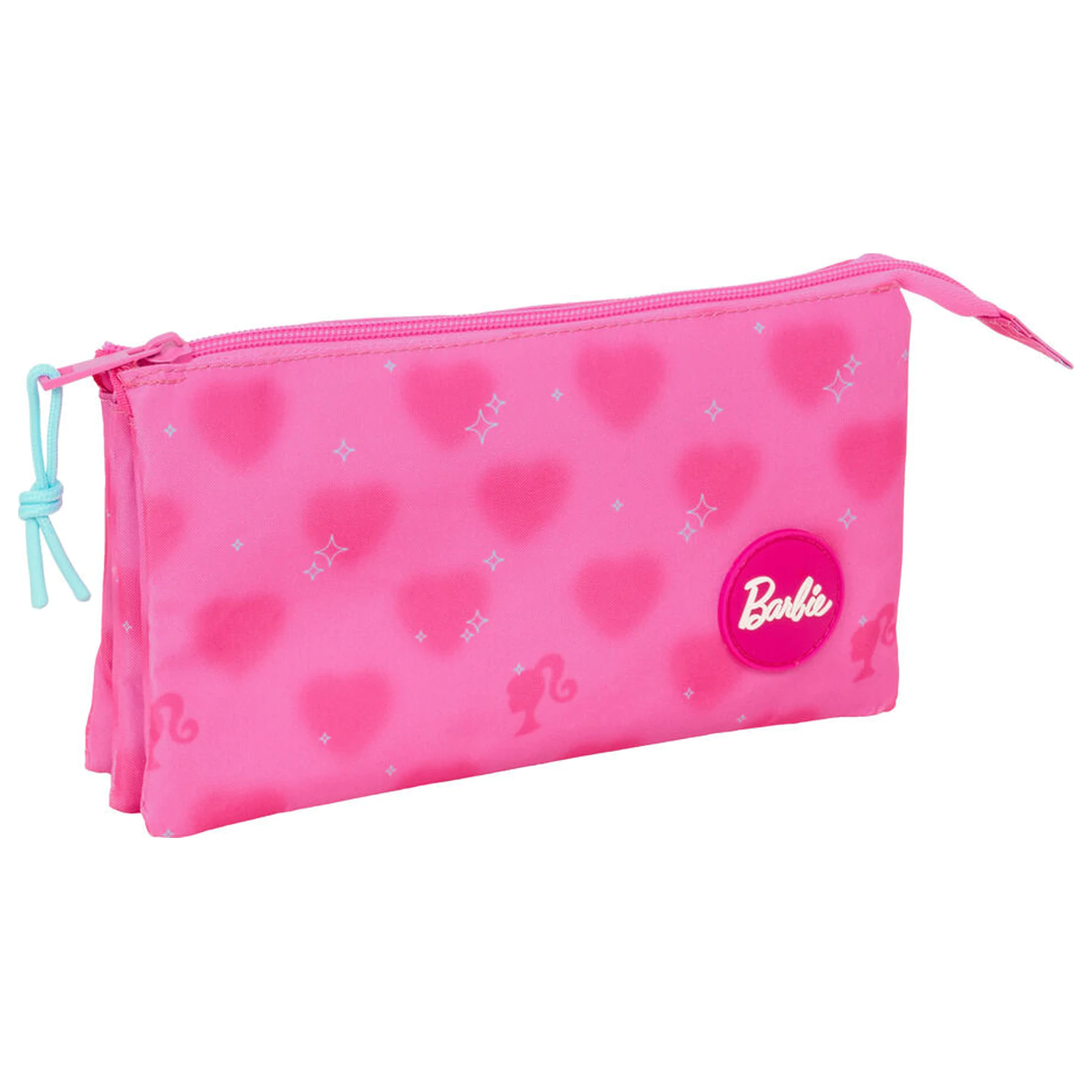Barbie Hearts trojité puzdro na ceruzky produktová fotografia