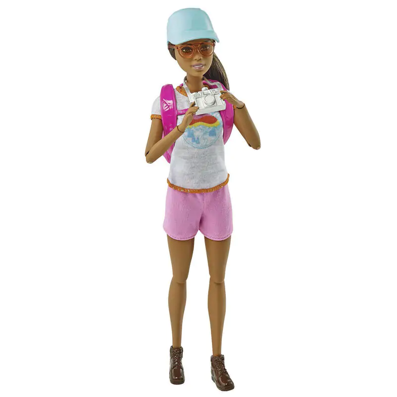 Barbie turistická bábika produktová fotografia
