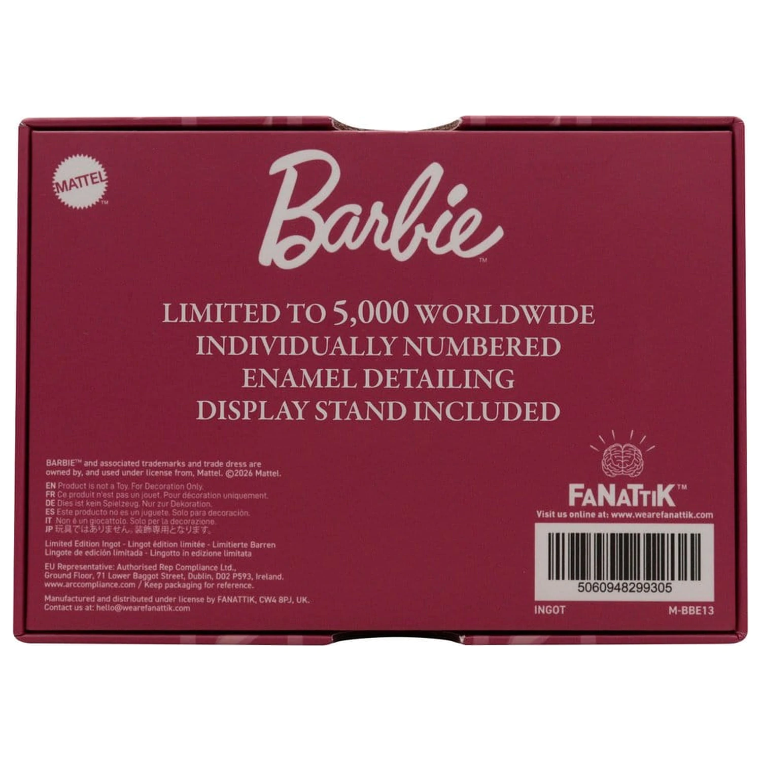 Barbie Ingot Luskáčik Limitovaná Edícia produktová fotografia
