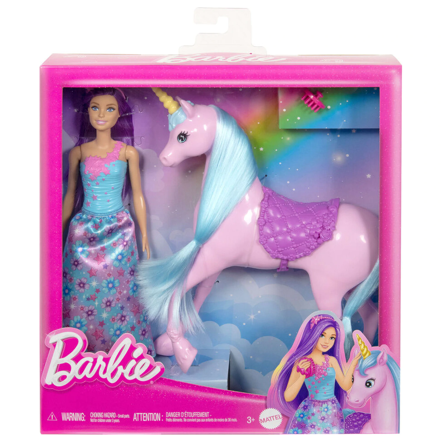 Bábika Barbie a jej jednorožec produktová fotografia