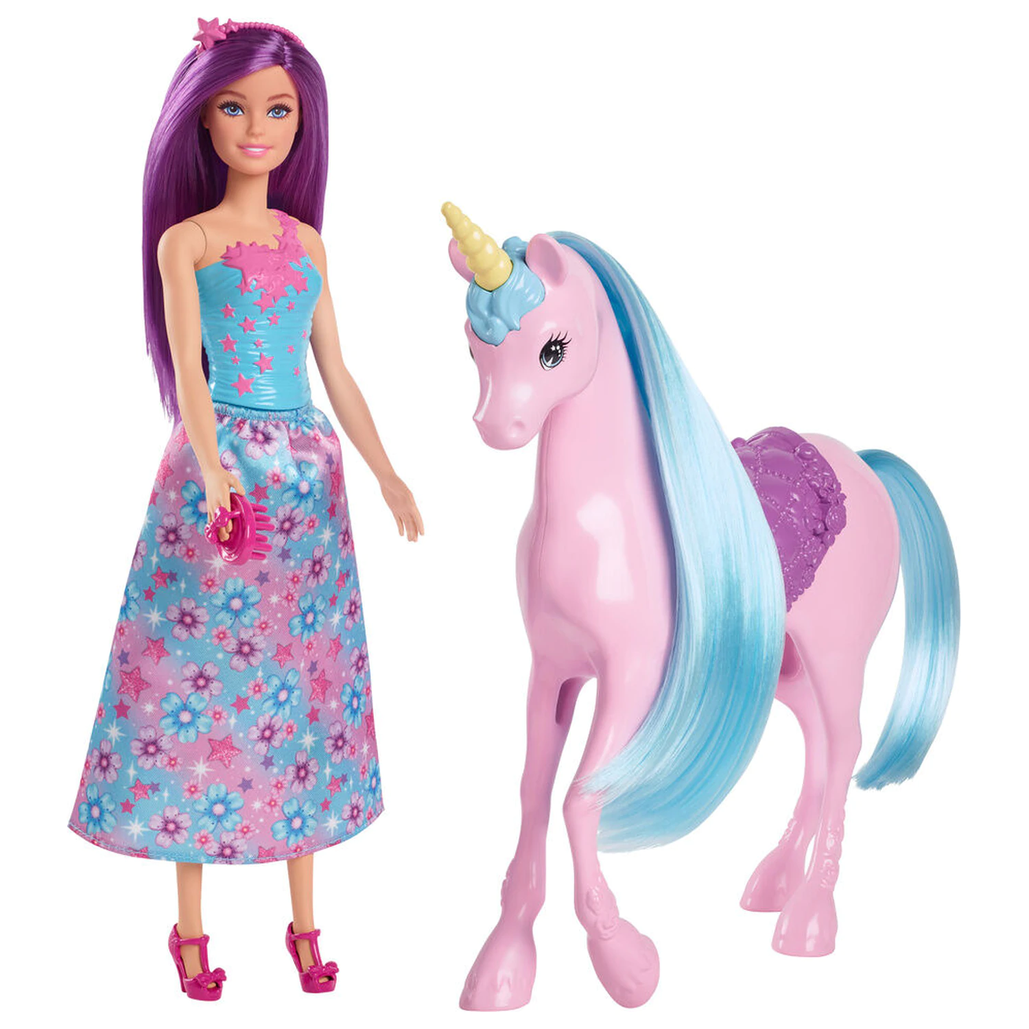 Bábika Barbie a jej jednorožec produktová fotografia