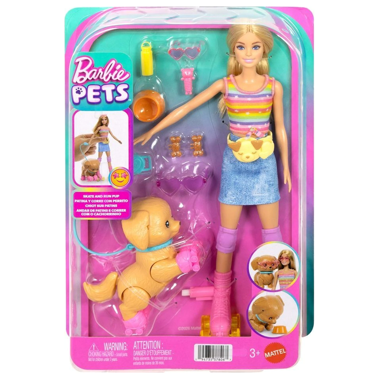 Barbie bábika so šteniatkom produktová fotografia