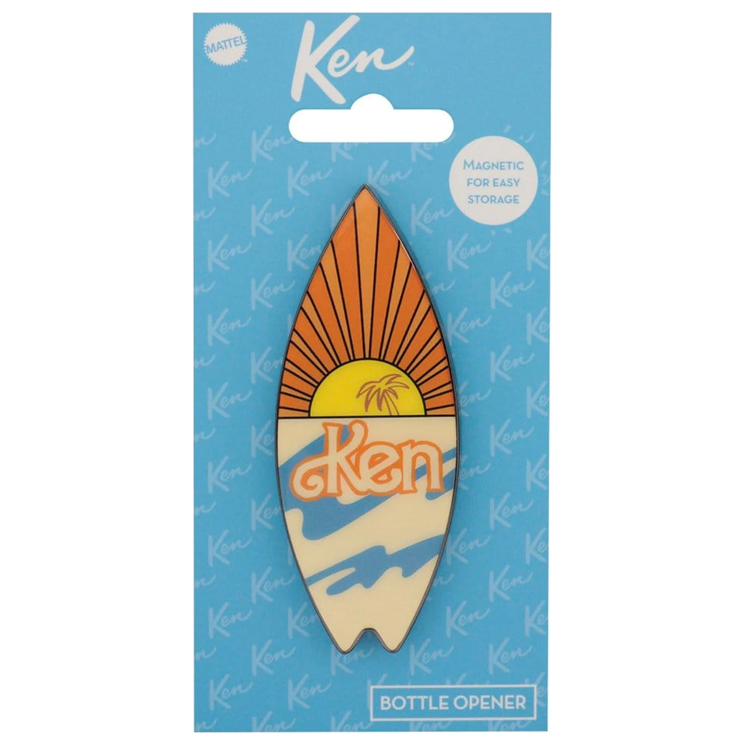 Barbie otvárač fliaš Ken Surfboard Magnetický produktová fotografia