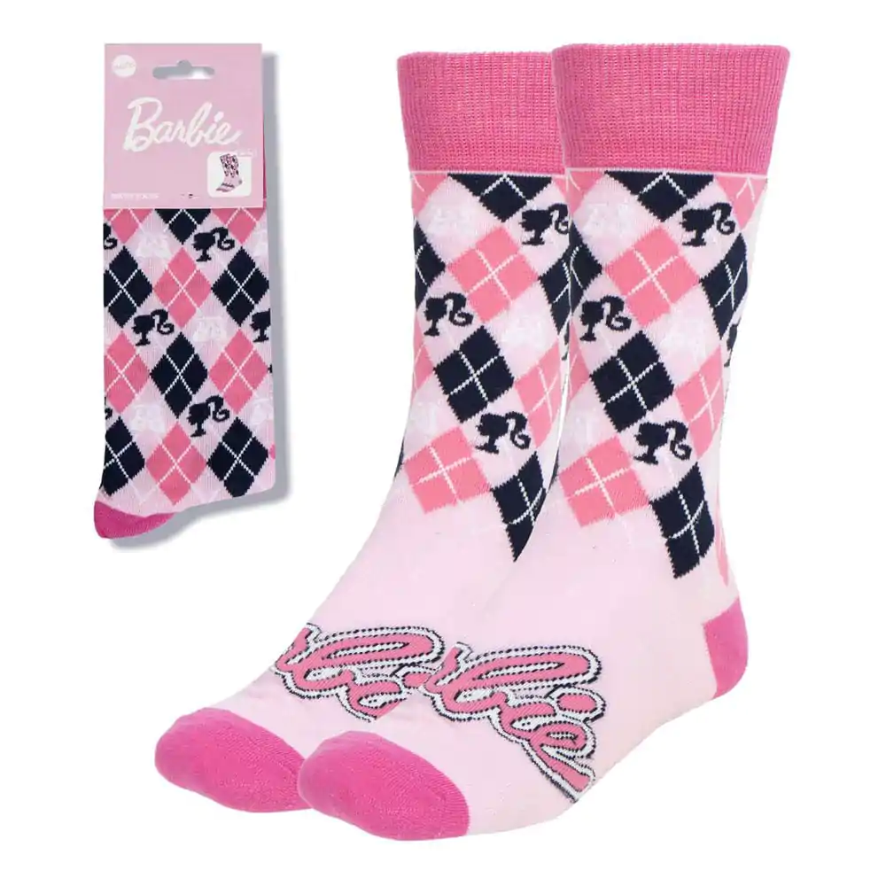 Barbie Ponožky Logo Ružová 36-43 produktová fotografia