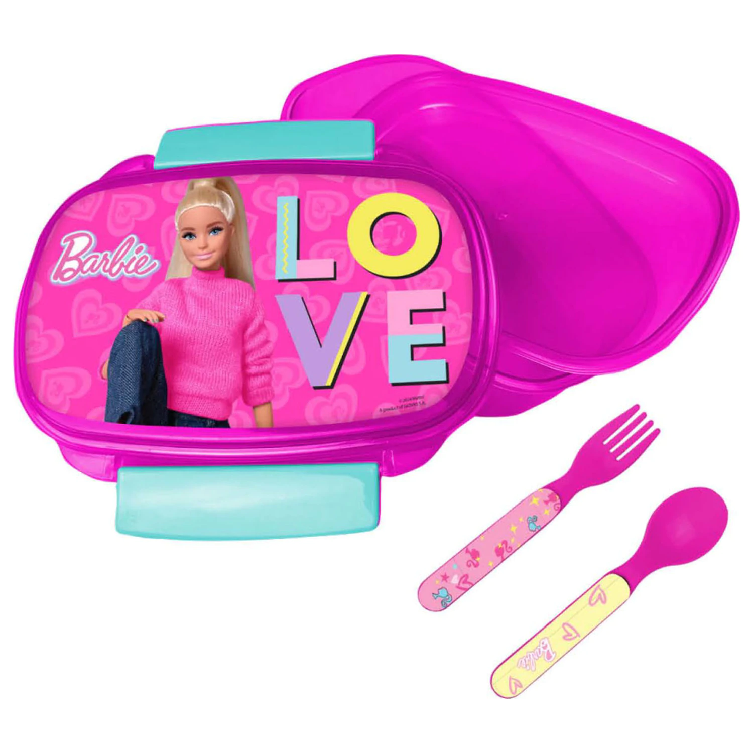 Barbie Love Sandwich box + súprava príborov produktová fotografia