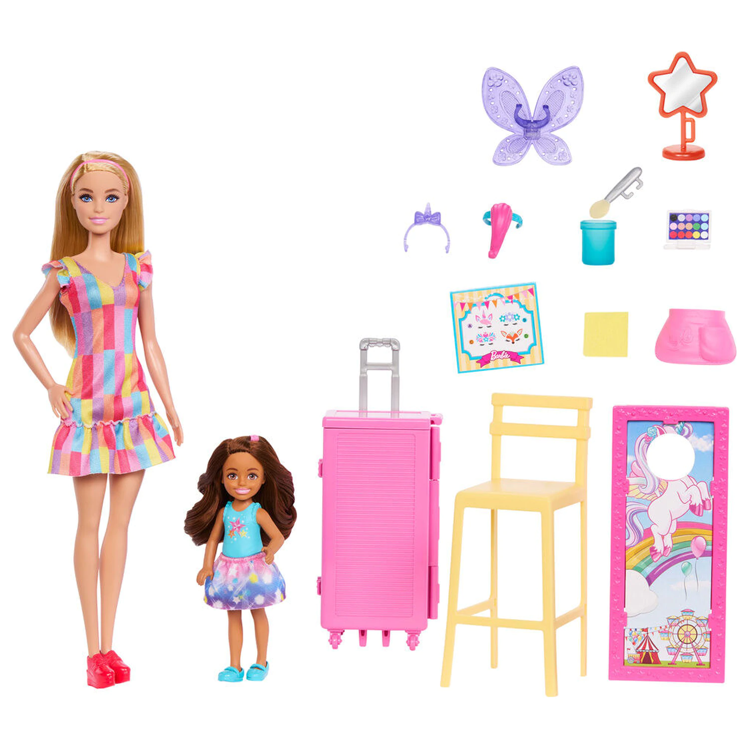 Barbie balenie 2 bábiky make-up stanica produktová fotografia