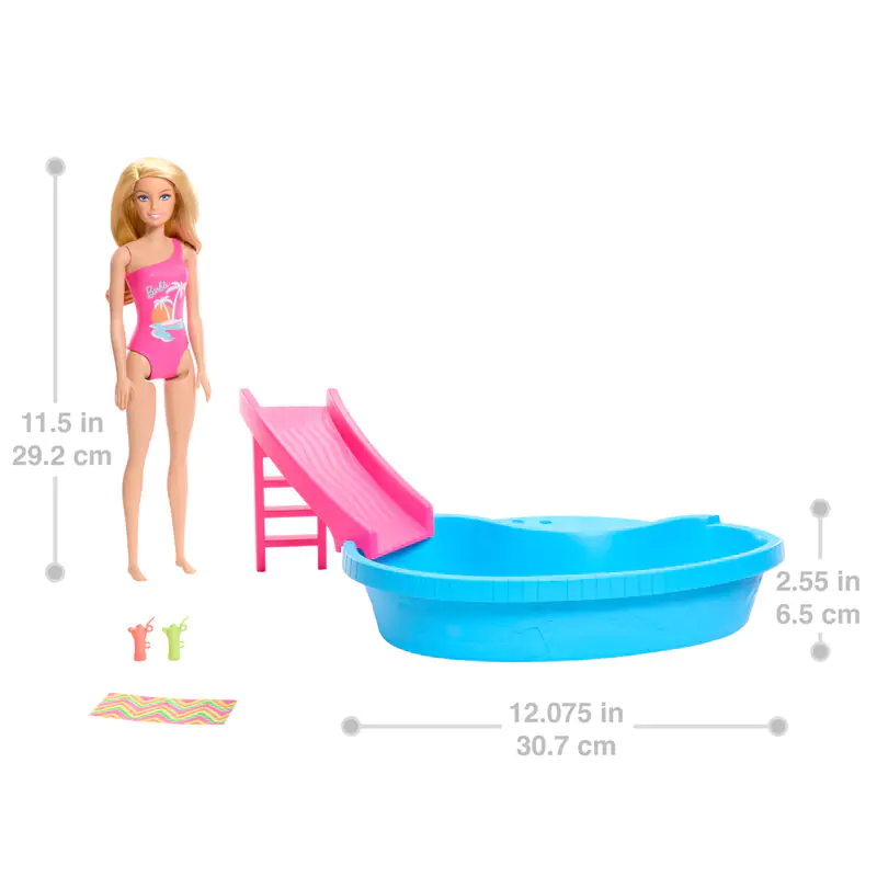 Barbie Letný bazén + bábika produktová fotografia
