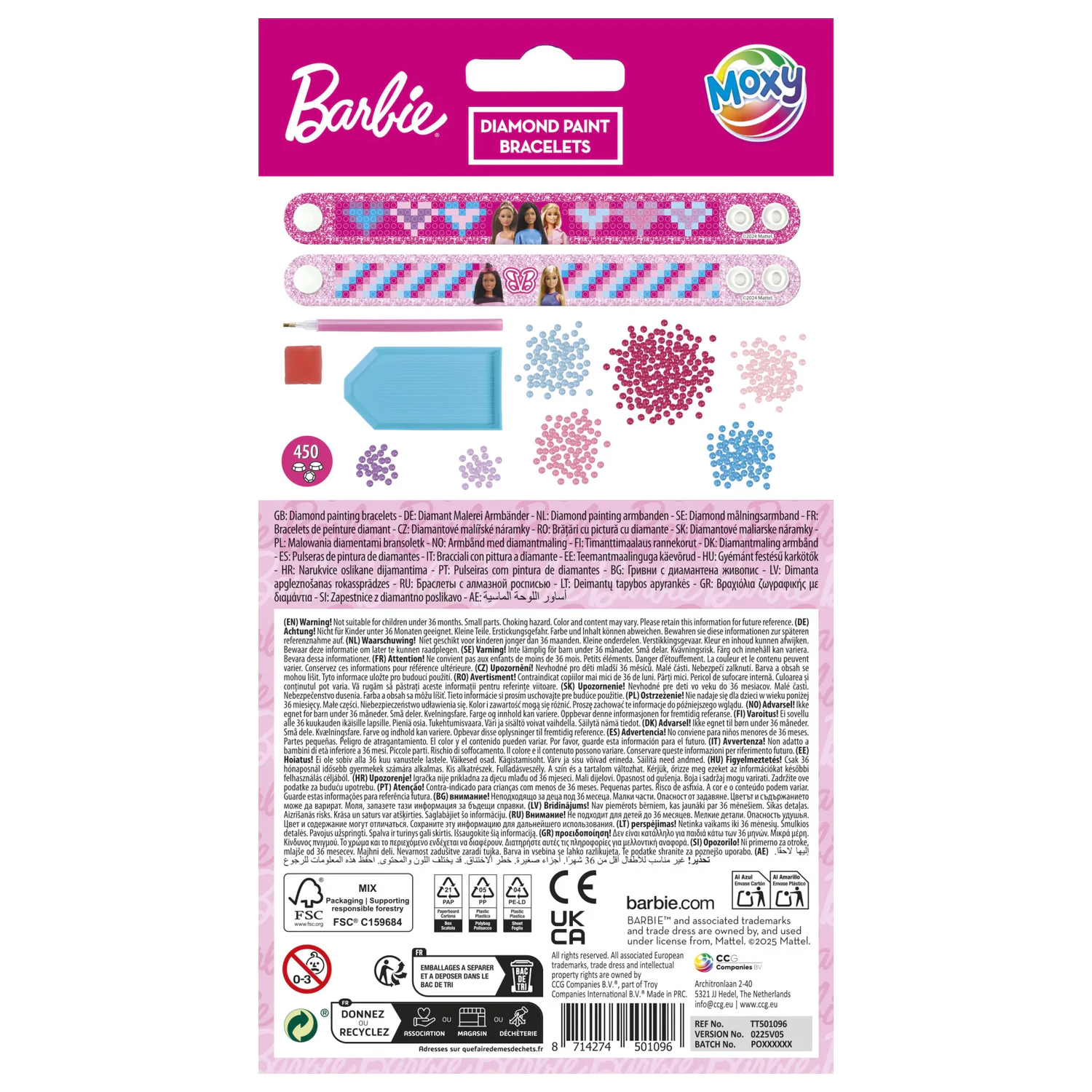Barbie Moxy Diamond Dot súprava 2 náramkov produktová fotografia
