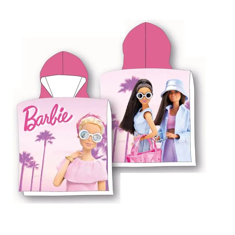 Barbie bavlnené pončo plážová osuška produktová fotografia
