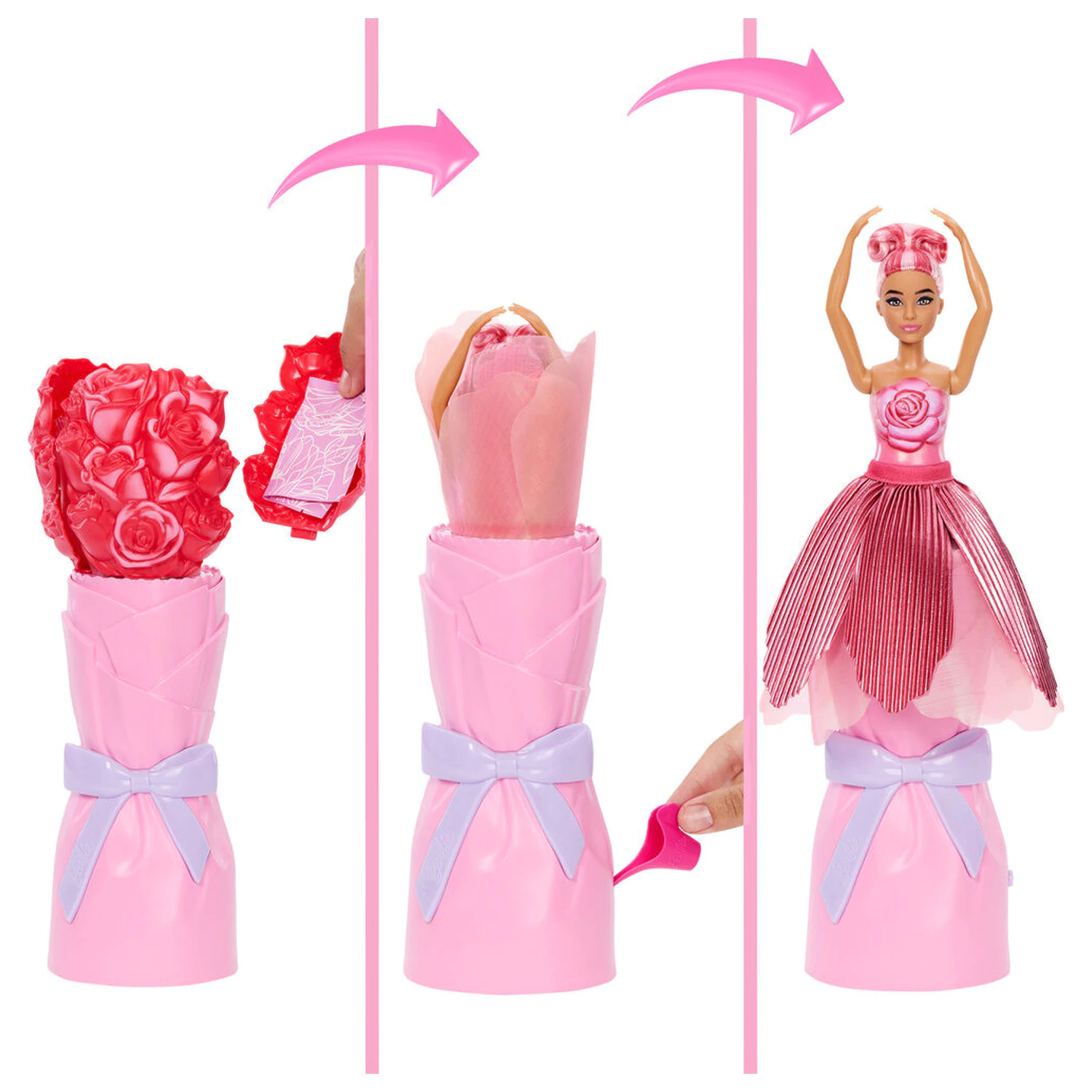 Bábika Barbie Petal Pop Red Rose produktová fotografia
