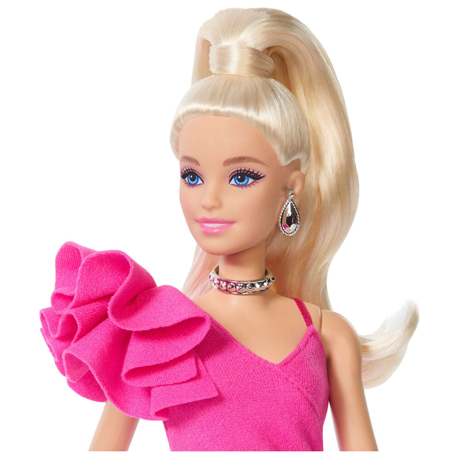 Barbie bábika v ružových šatách produktová fotografia