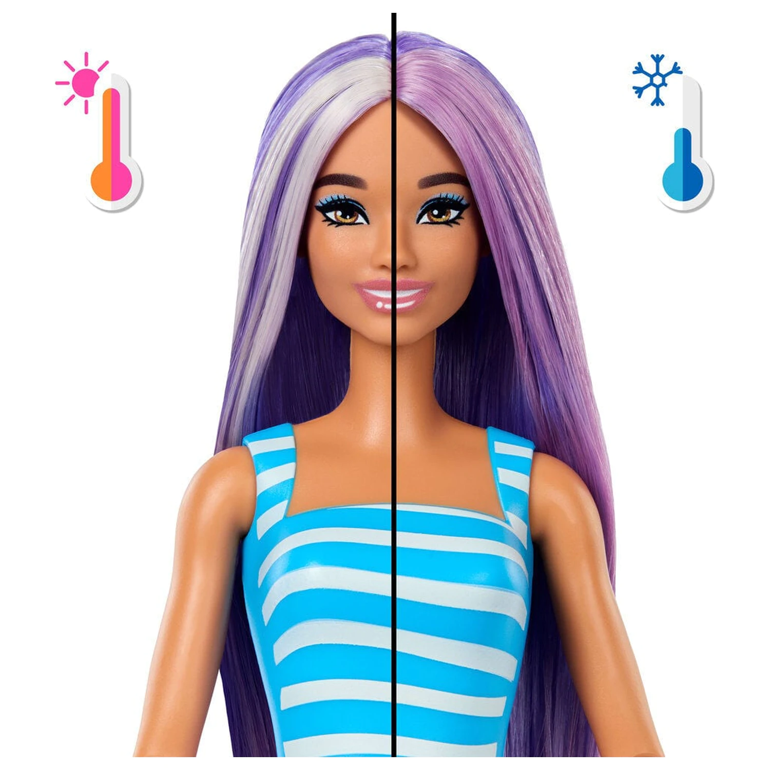 Barbie Pop Reveal Sea Breeze Fialová bábika produktová fotografia