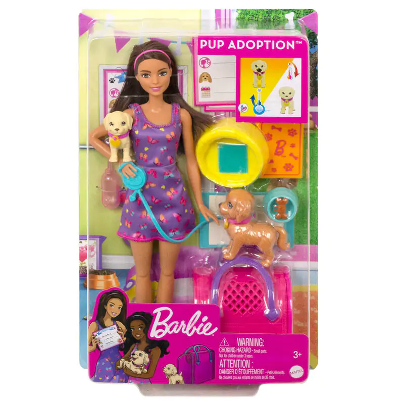 Barbie bábika Adopcia šteniatka produktová fotografia