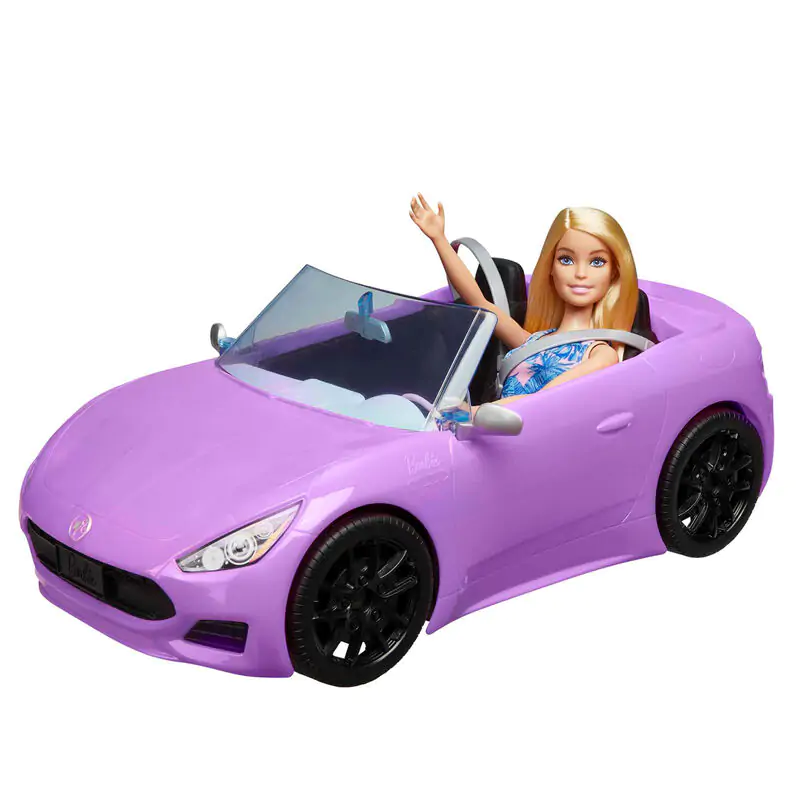 Barbie Fialový kabriolet + bábika produktová fotografia