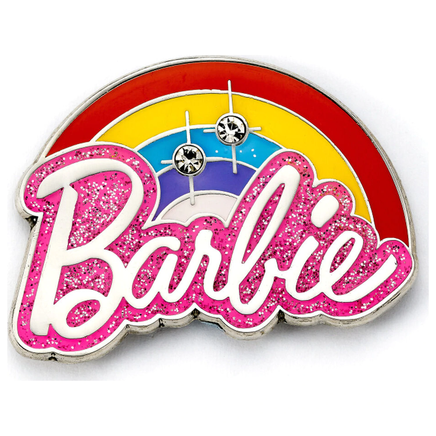 Barbie Rainbow Logo odznáčik na špendlík produktová fotografia