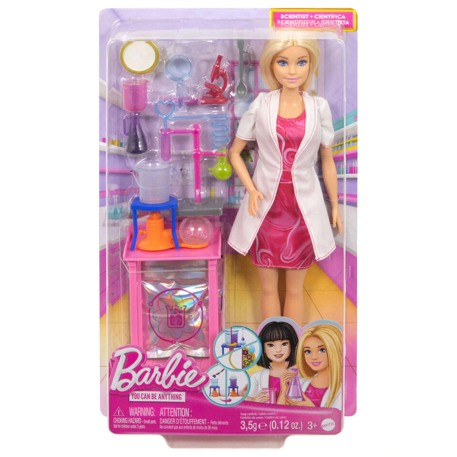 Barbie Vedecká bábika produktová fotografia