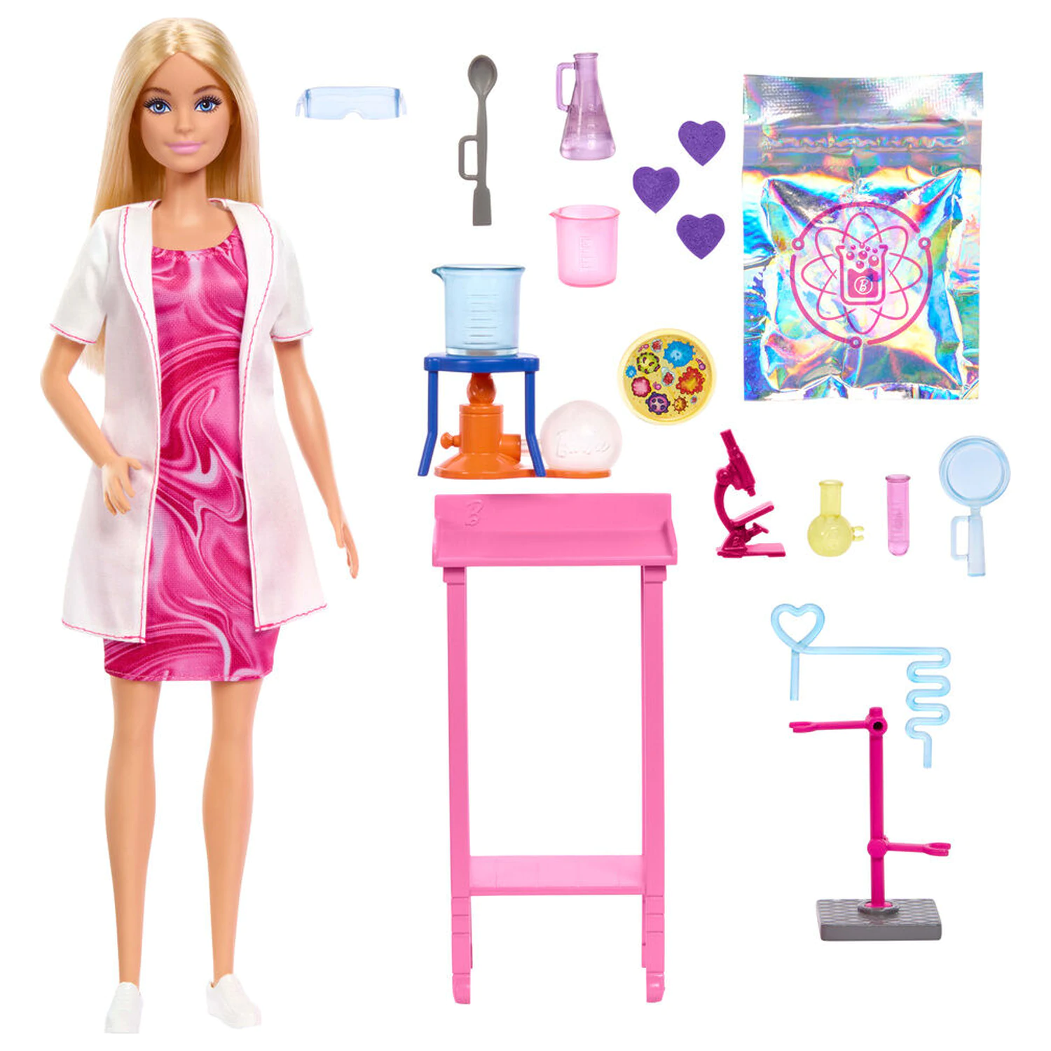 Barbie Vedecká bábika produktová fotografia