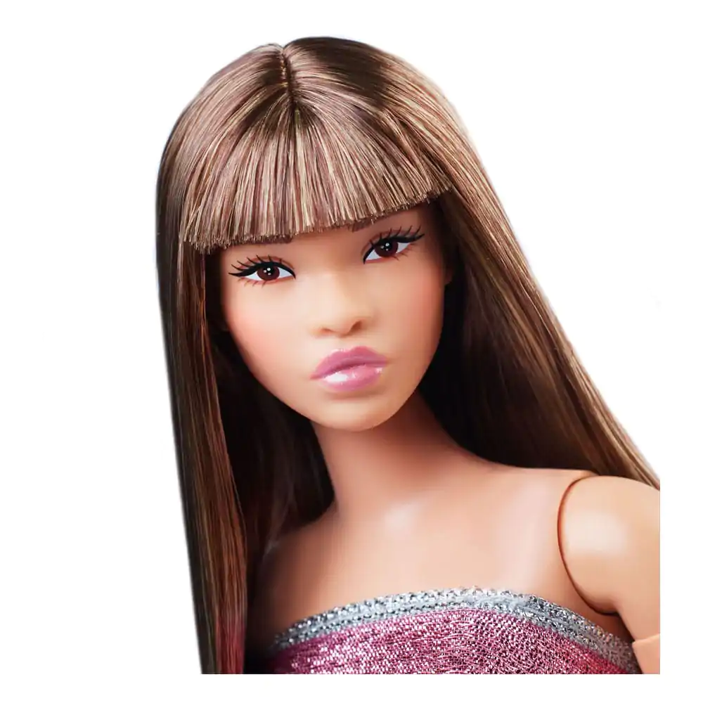 Barbie Signature Barbie Looks bábika Model #24 Curvy, ružové minišaty produktová fotografia