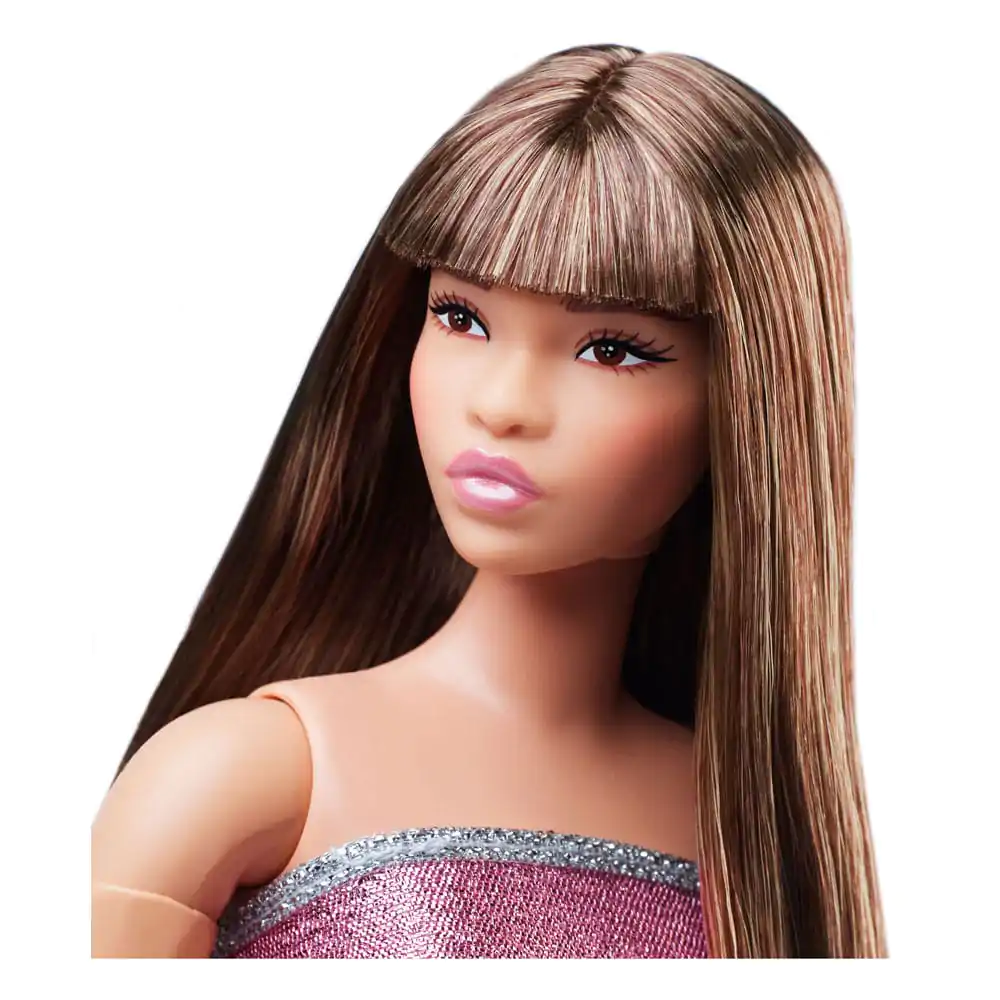 Barbie Signature Barbie Looks bábika Model #24 Curvy, ružové minišaty produktová fotografia