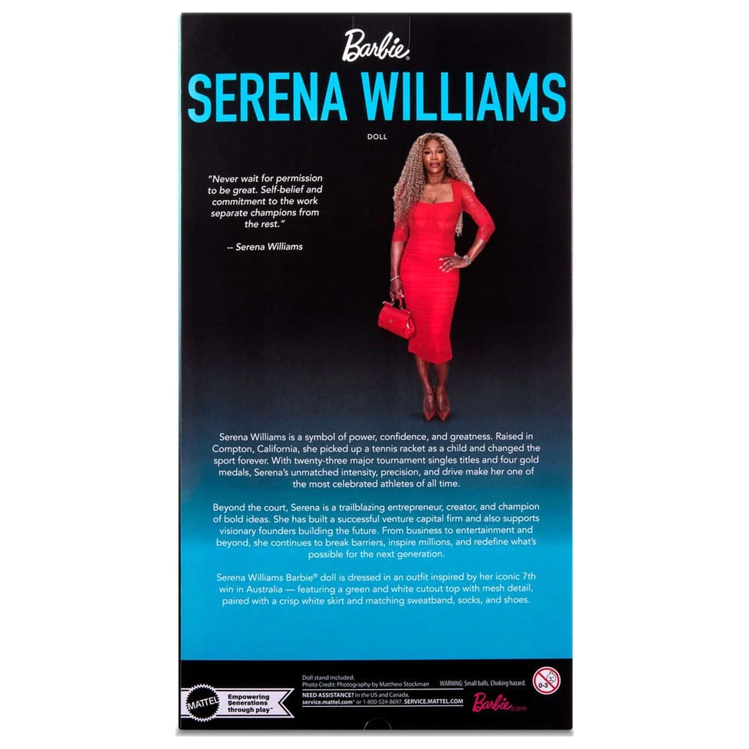 Bábika Barbie Signature Serena Williams produktová fotografia