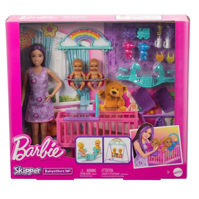 Barbie Skipper dvojičky opatrovateľka bábika produktová fotografia