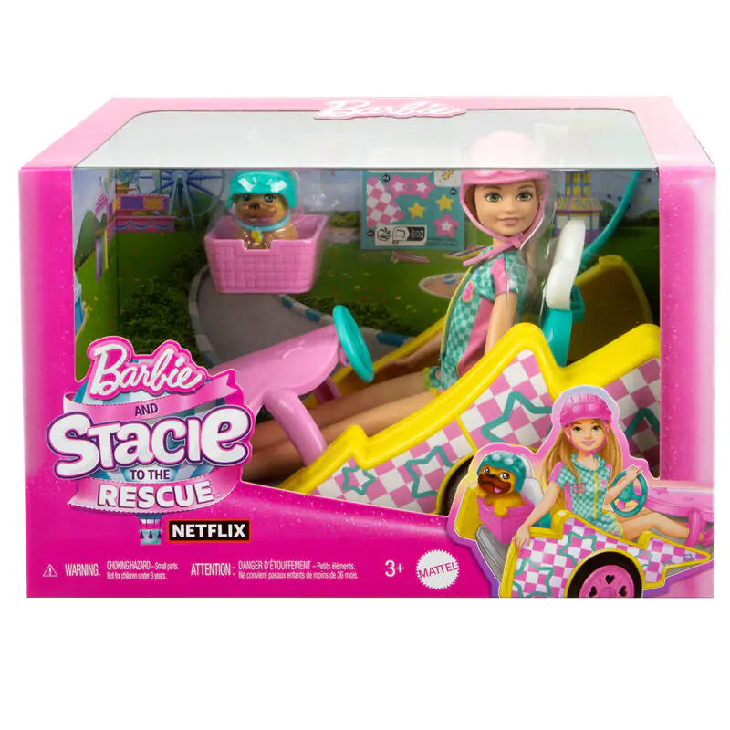 Barbie Stacie to the Rescue bábika + Kart produktová fotografia