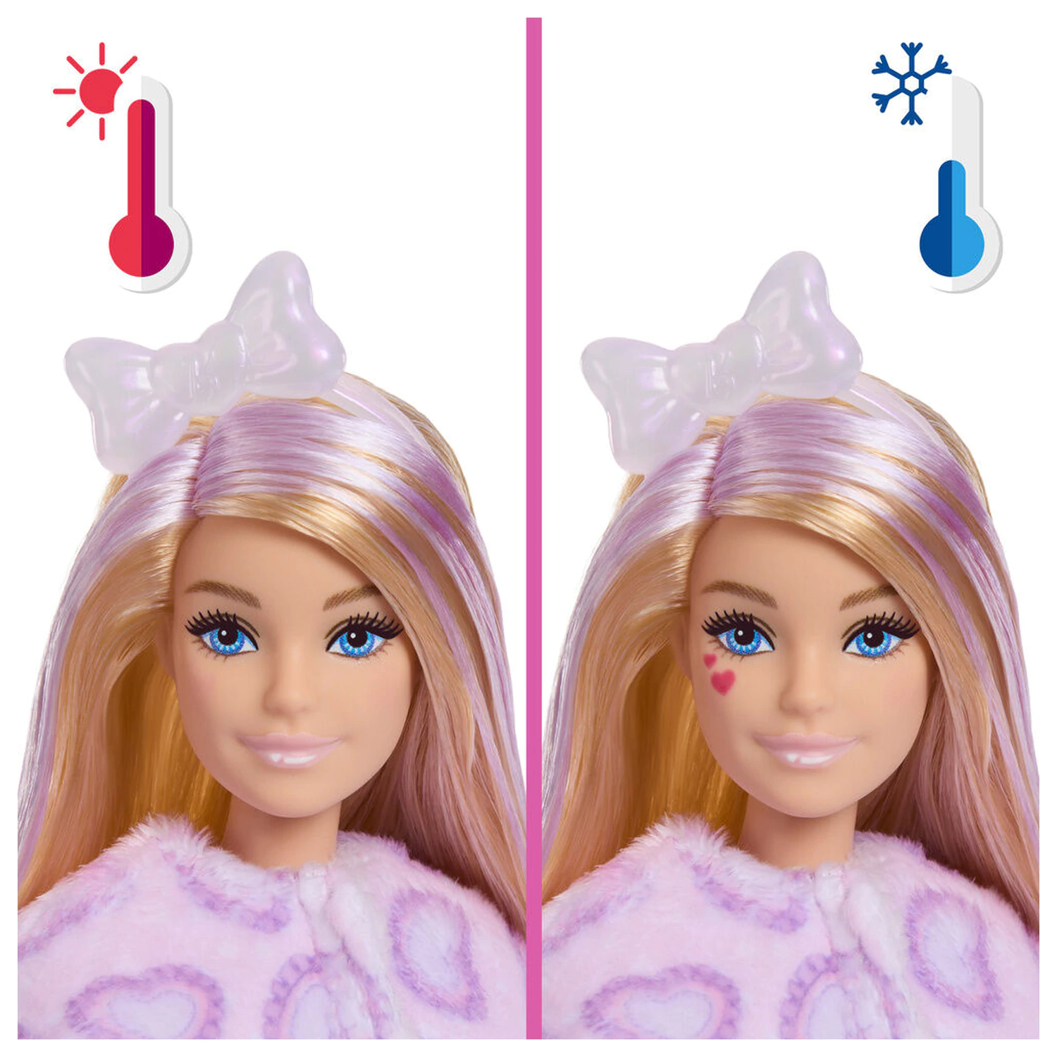 Barbie Sweet Ties Cutie Reveal Bábika Lilac Kitten produktová fotografia
