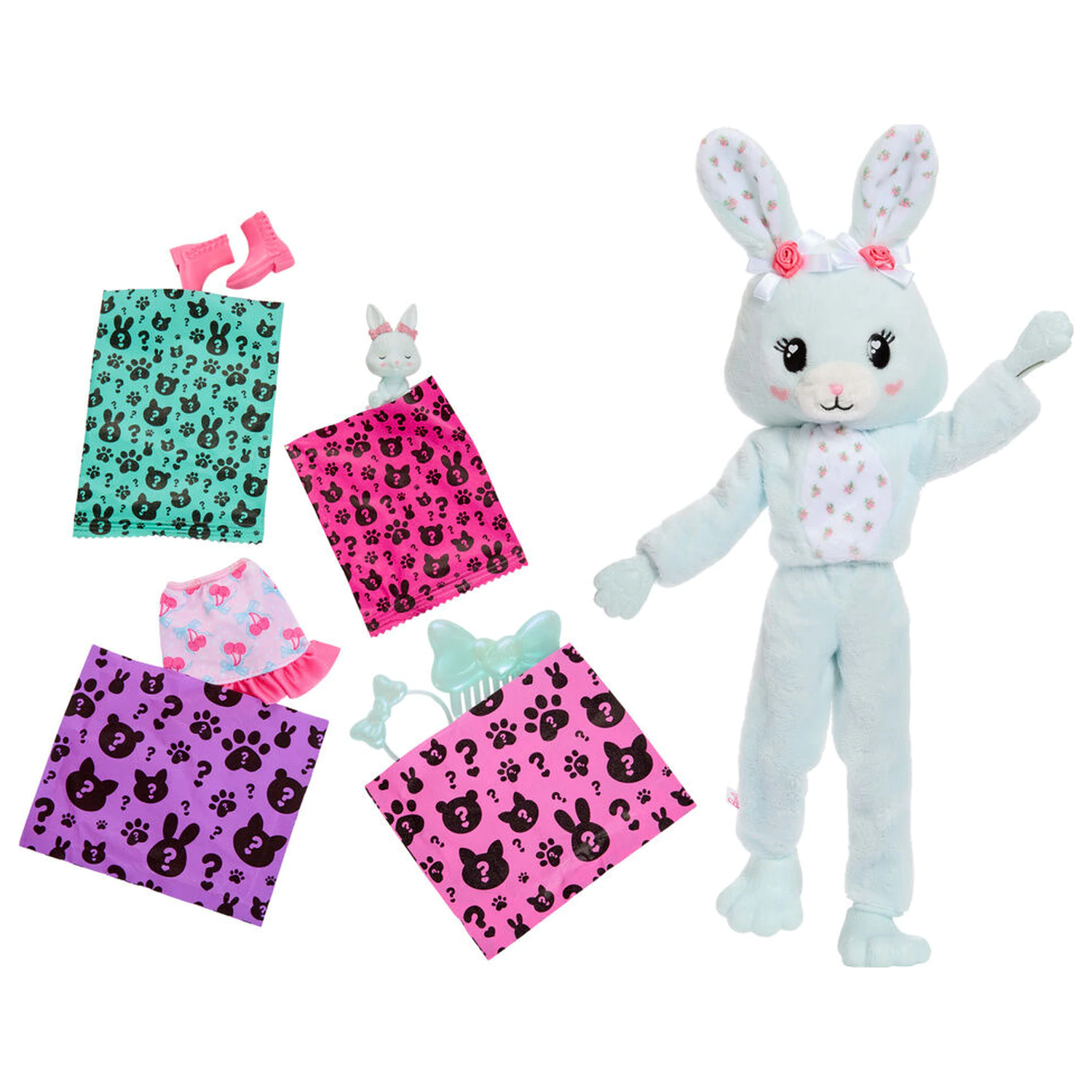 Bábika Barbie Sweet Ties Cutie Reveal Mint Bunny produktová fotografia