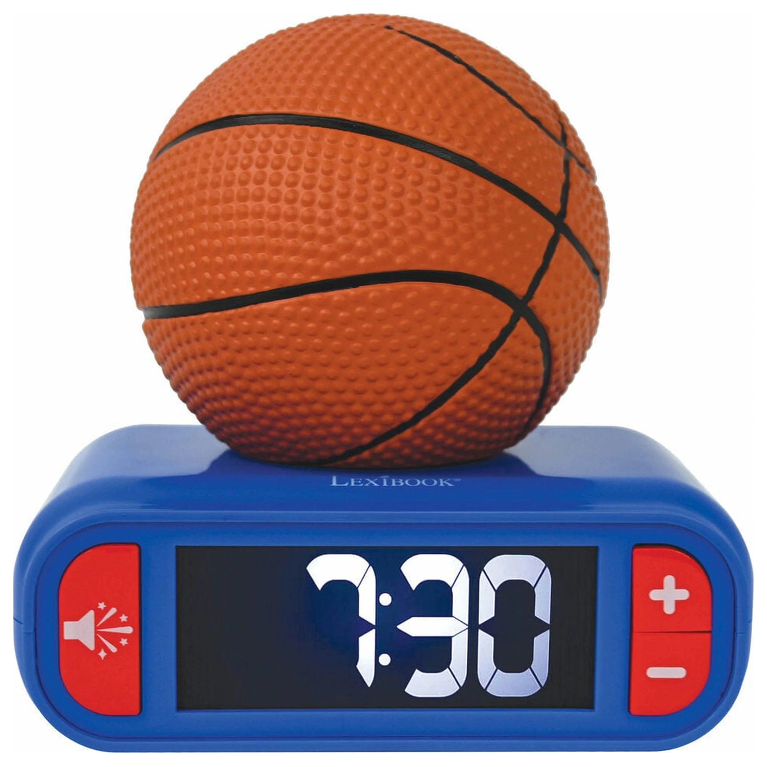 Basketbalové 3D nočné svetlo s digitálnym budíkom produktová fotografia