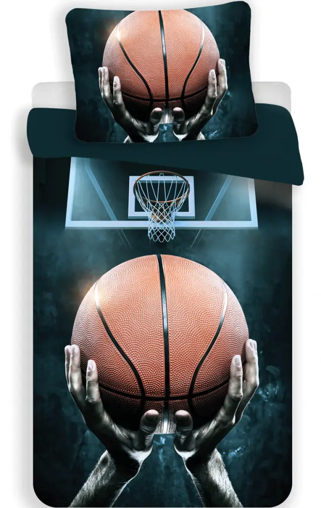 Obliečka na paplón s basketbalovou tematikou 140x200 cm, 70x90 cm produktová fotografia