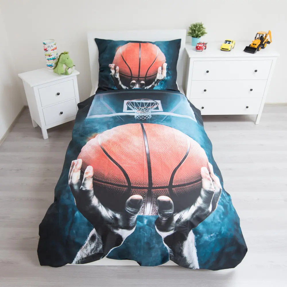 Obliečka na paplón s basketbalovou tematikou 140x200 cm, 70x90 cm produktová fotografia