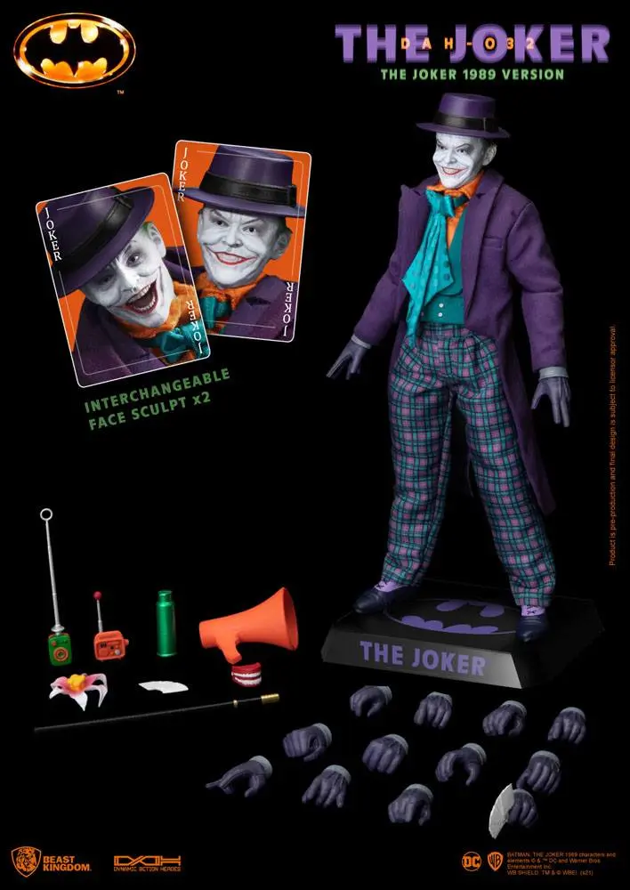 Batman 1989 Dynamic 8ction Heroes Akčná figúrka 1/9 Joker 21 cm termékfotó