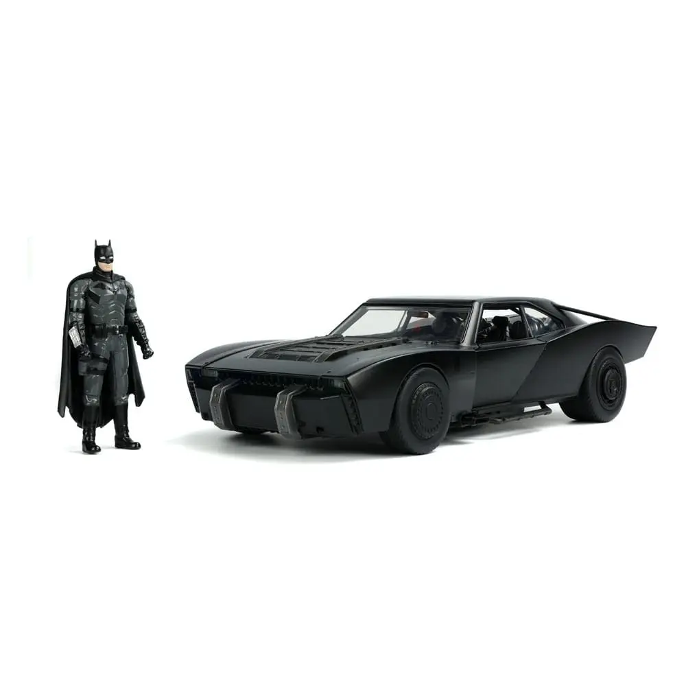 Batman 2022 Hollywood Rides Diecast Model 1/18 2022 Batmobile s figúrkou produktová fotografia