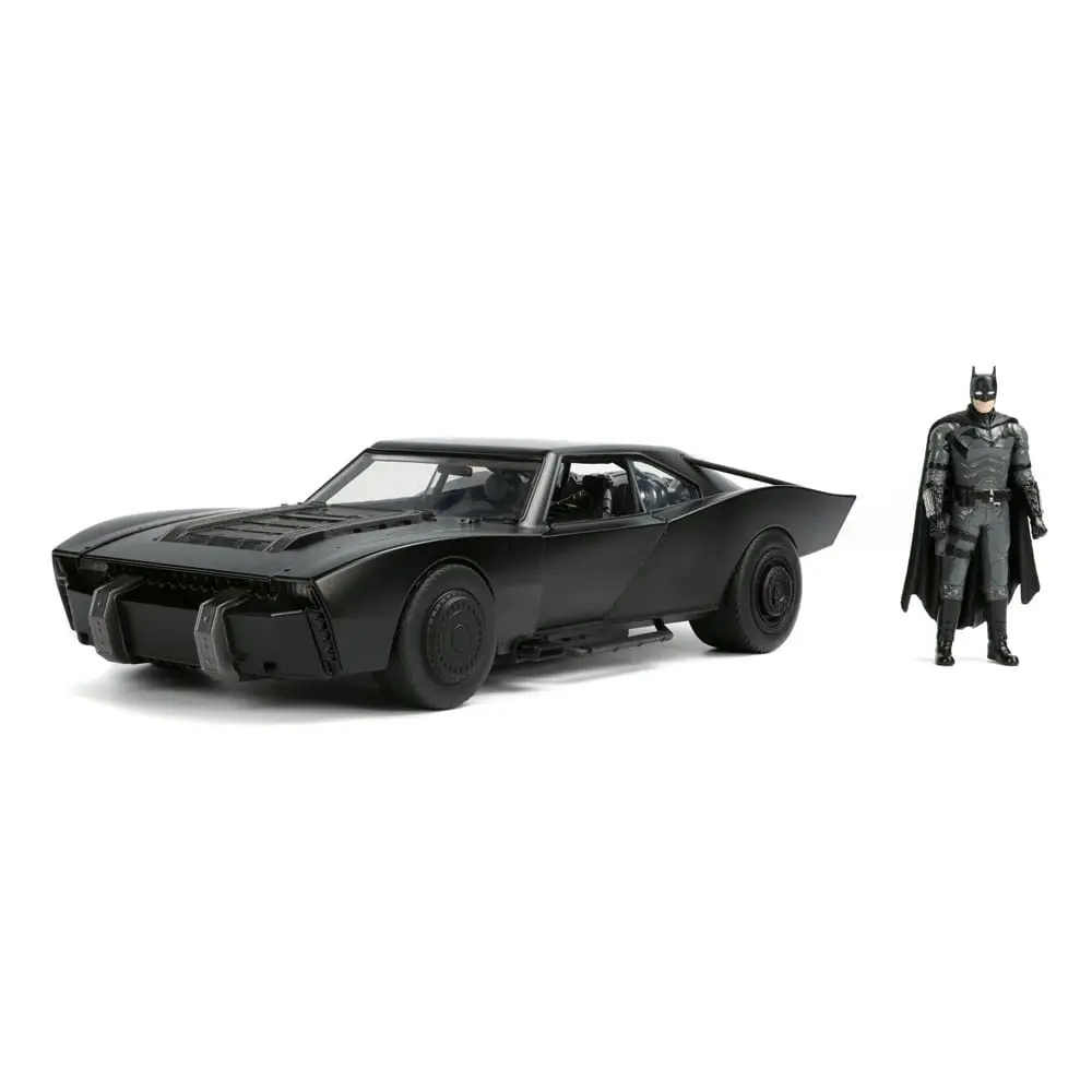 Batman 2022 Hollywood Rides Diecast Model 1/18 2022 Batmobile s figúrkou produktová fotografia