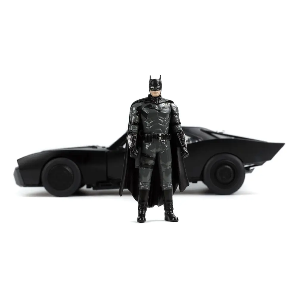 Batman 2022 Hollywood Rides Diecast Model 1/18 2022 Batmobile s figúrkou produktová fotografia