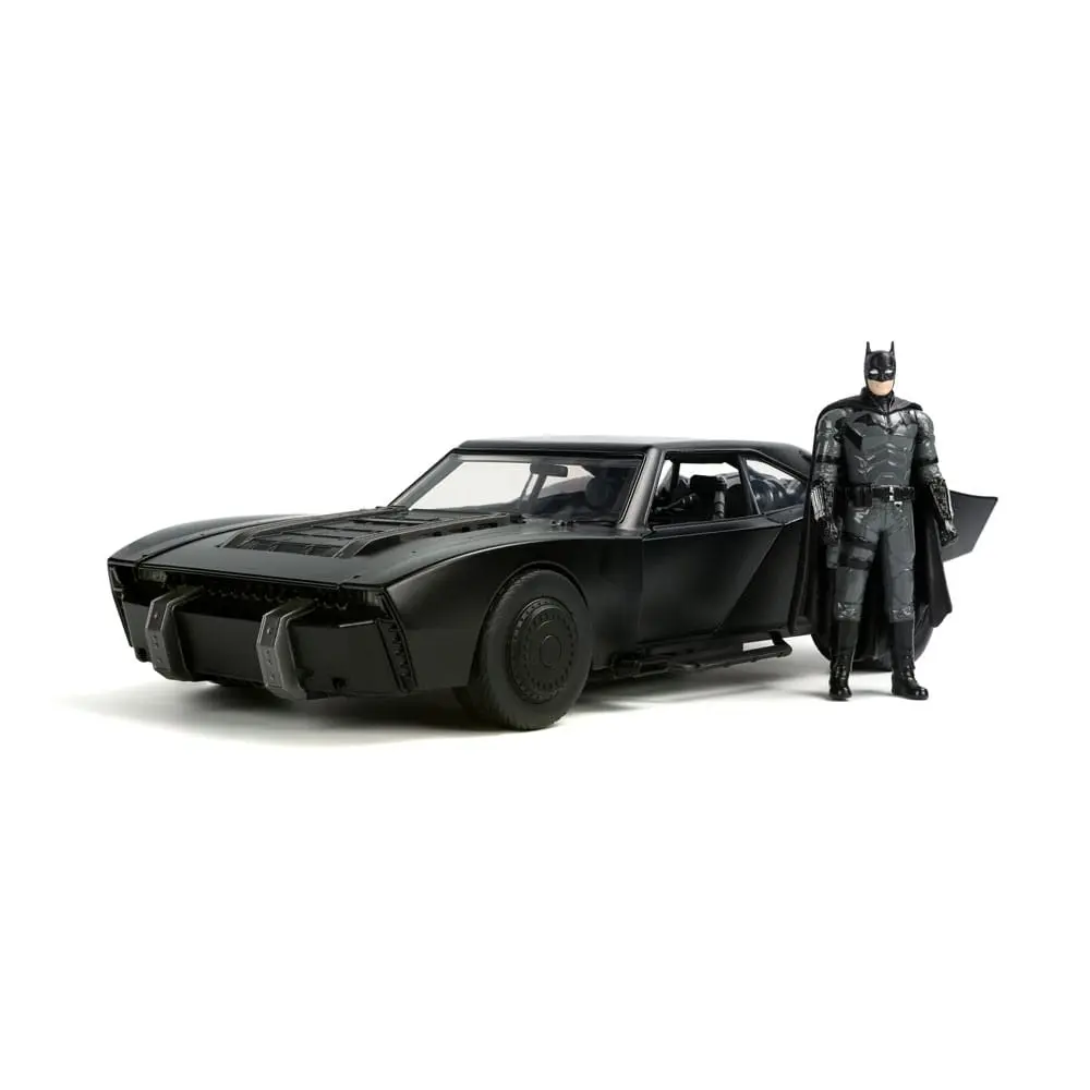 Batman 2022 Hollywood Rides Diecast Model 1/18 2022 Batmobile s figúrkou produktová fotografia