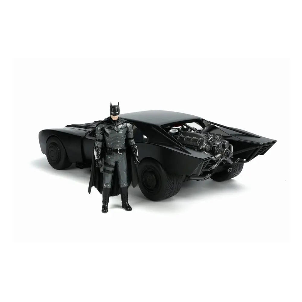 Batman 2022 Hollywood Rides Diecast Model 1/18 2022 Batmobile s figúrkou produktová fotografia
