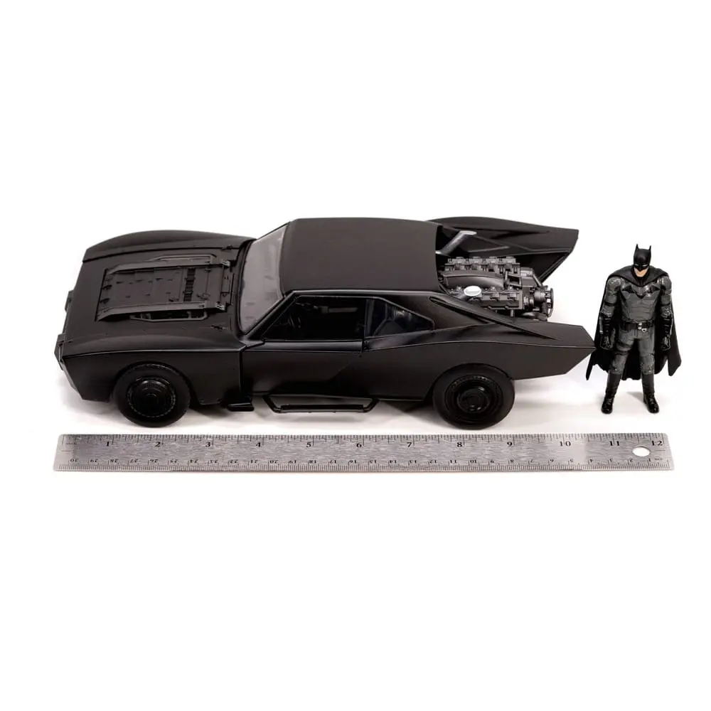 Batman 2022 Hollywood Rides Diecast Model 1/18 2022 Batmobile s figúrkou produktová fotografia