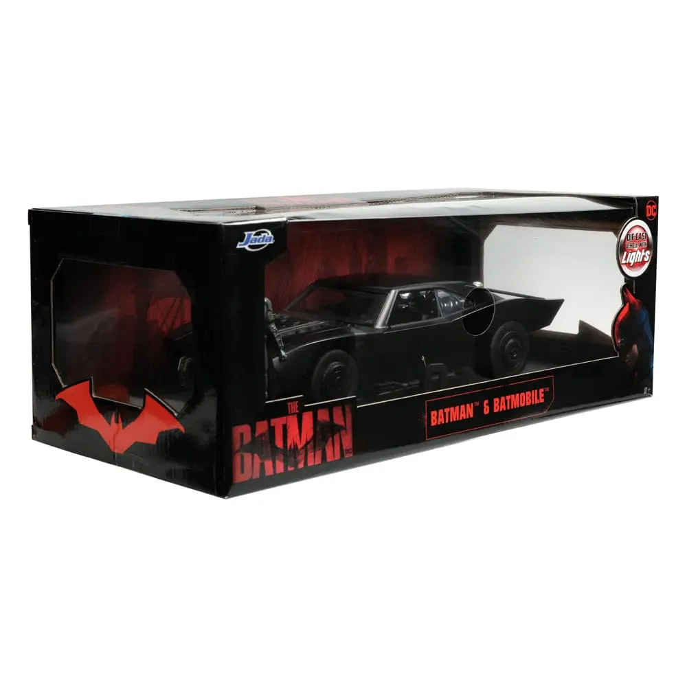 Batman 2022 Hollywood Rides Diecast Model 1/18 2022 Batmobile s figúrkou produktová fotografia