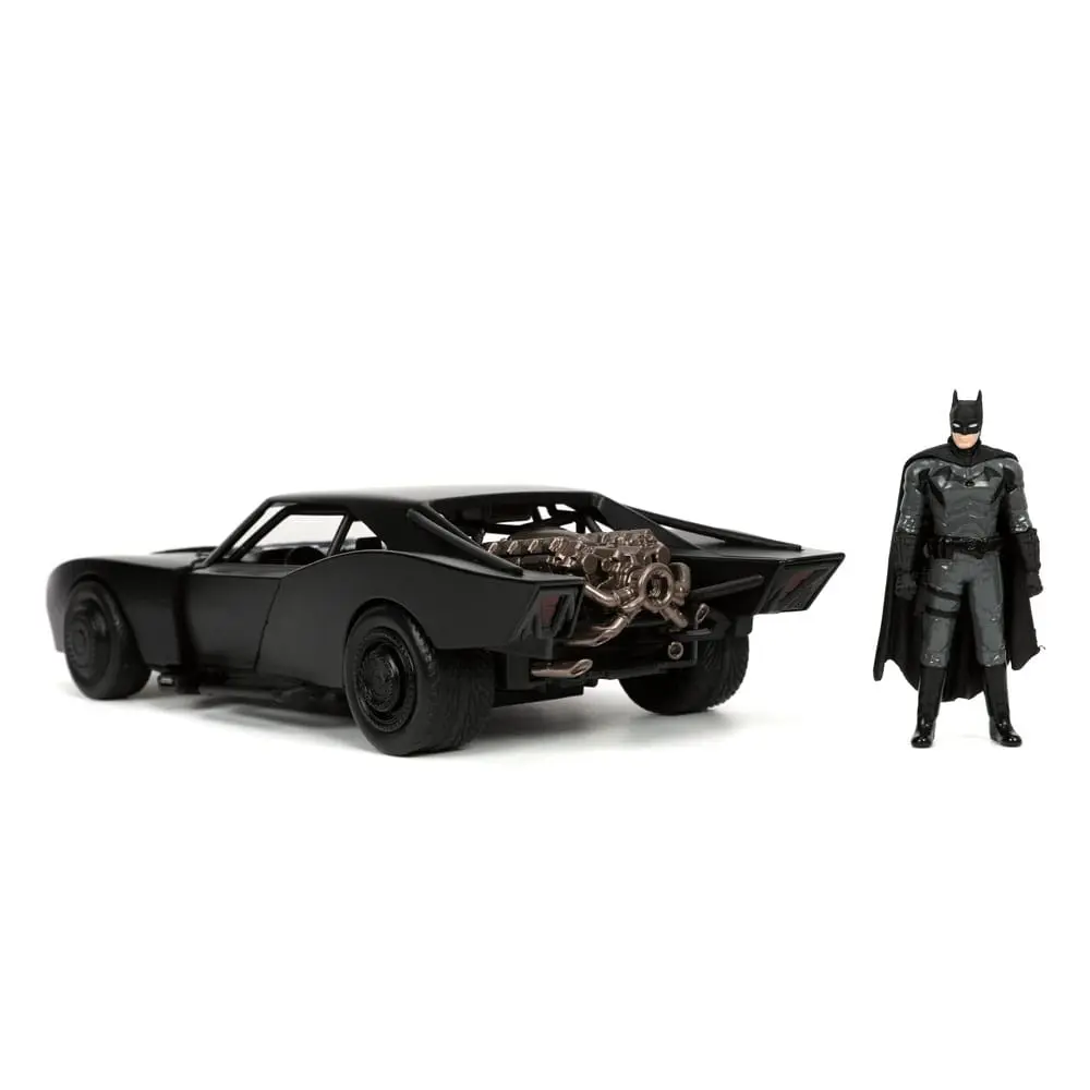 Batman 2022 Hollywood Rides Diecast Model 1/24 2022 Batmobile s figúrkou produktová fotografia