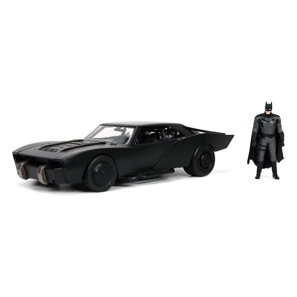 Batman 2022 Hollywood Rides Diecast Model 1/24 2022 Batmobile s figúrkou produktová fotografia