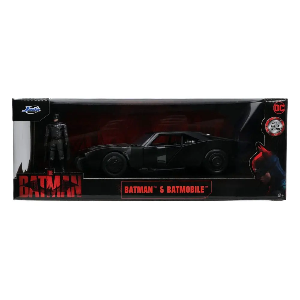 Batman 2022 Hollywood Rides Diecast Model 1/24 2022 Batmobile s figúrkou produktová fotografia