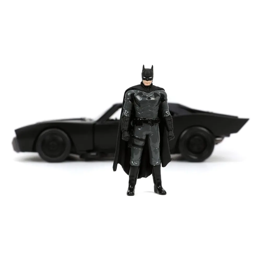 Batman 2022 Hollywood Rides Diecast Model 1/24 2022 Batmobile s figúrkou produktová fotografia