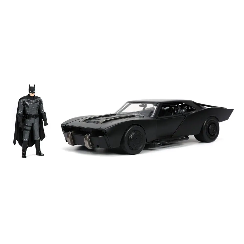 Batman 2022 Hollywood Rides Diecast Model 1/24 2022 Batmobile s figúrkou produktová fotografia