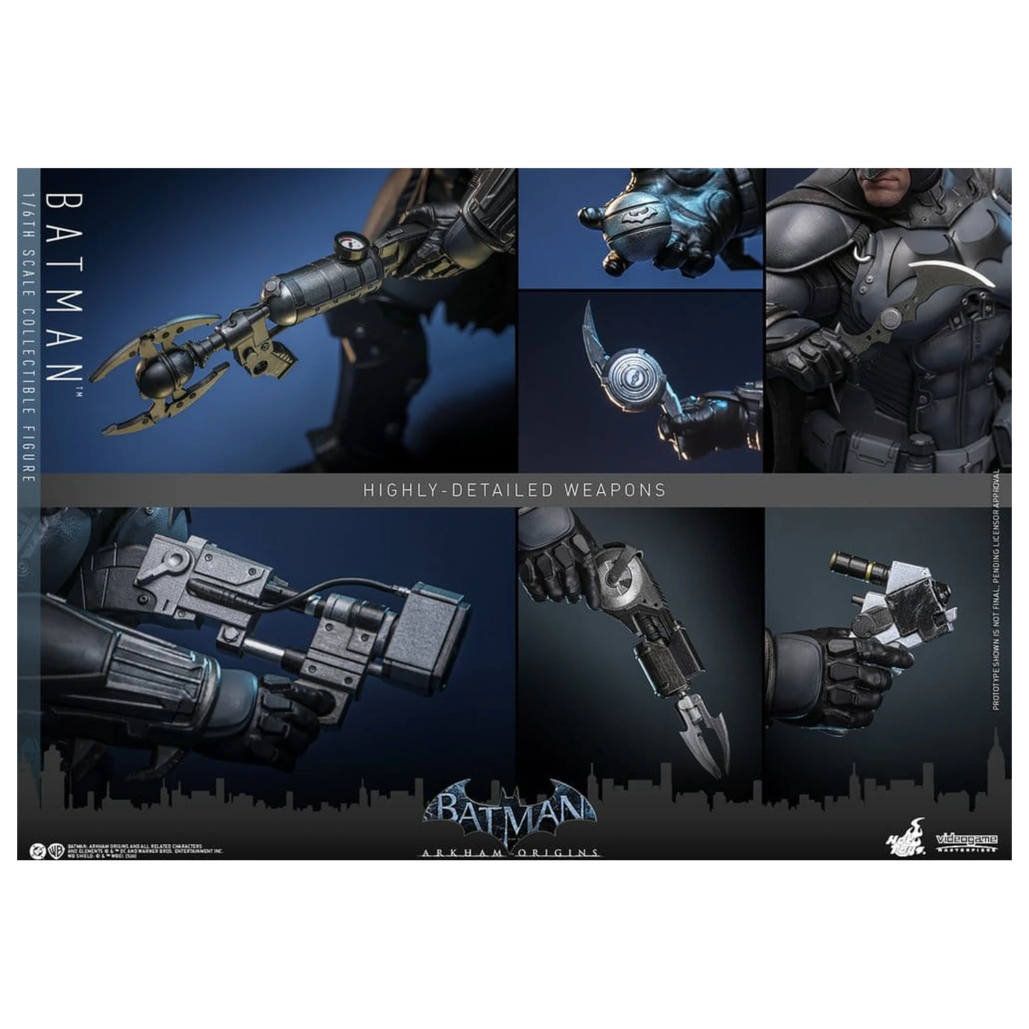 Batman Arkham Origins Videogame Masterpiece Akčná figúrka 1/6 Batman 33 cm produktová fotografia