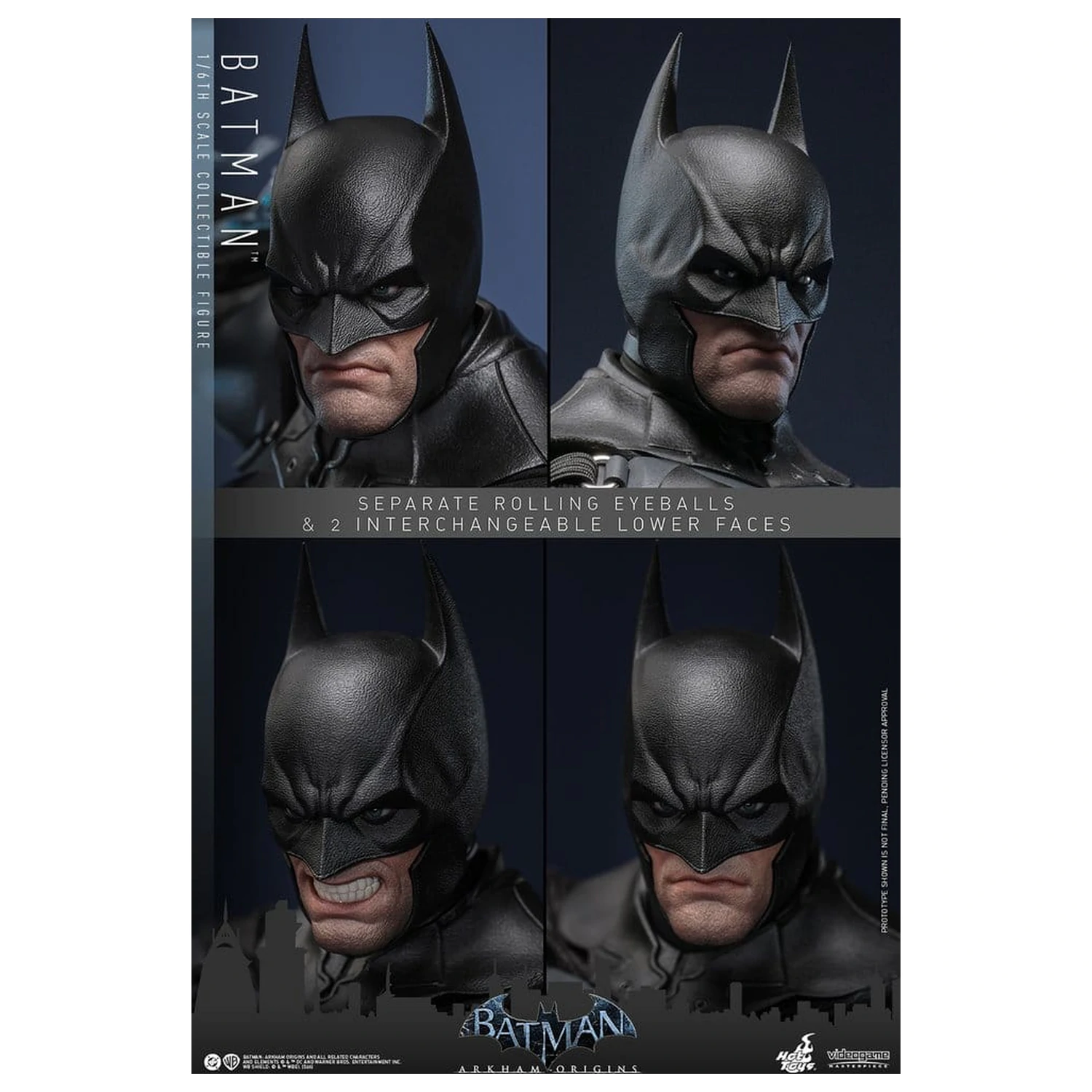 Batman Arkham Origins Videogame Masterpiece Akčná figúrka 1/6 Batman 33 cm produktová fotografia
