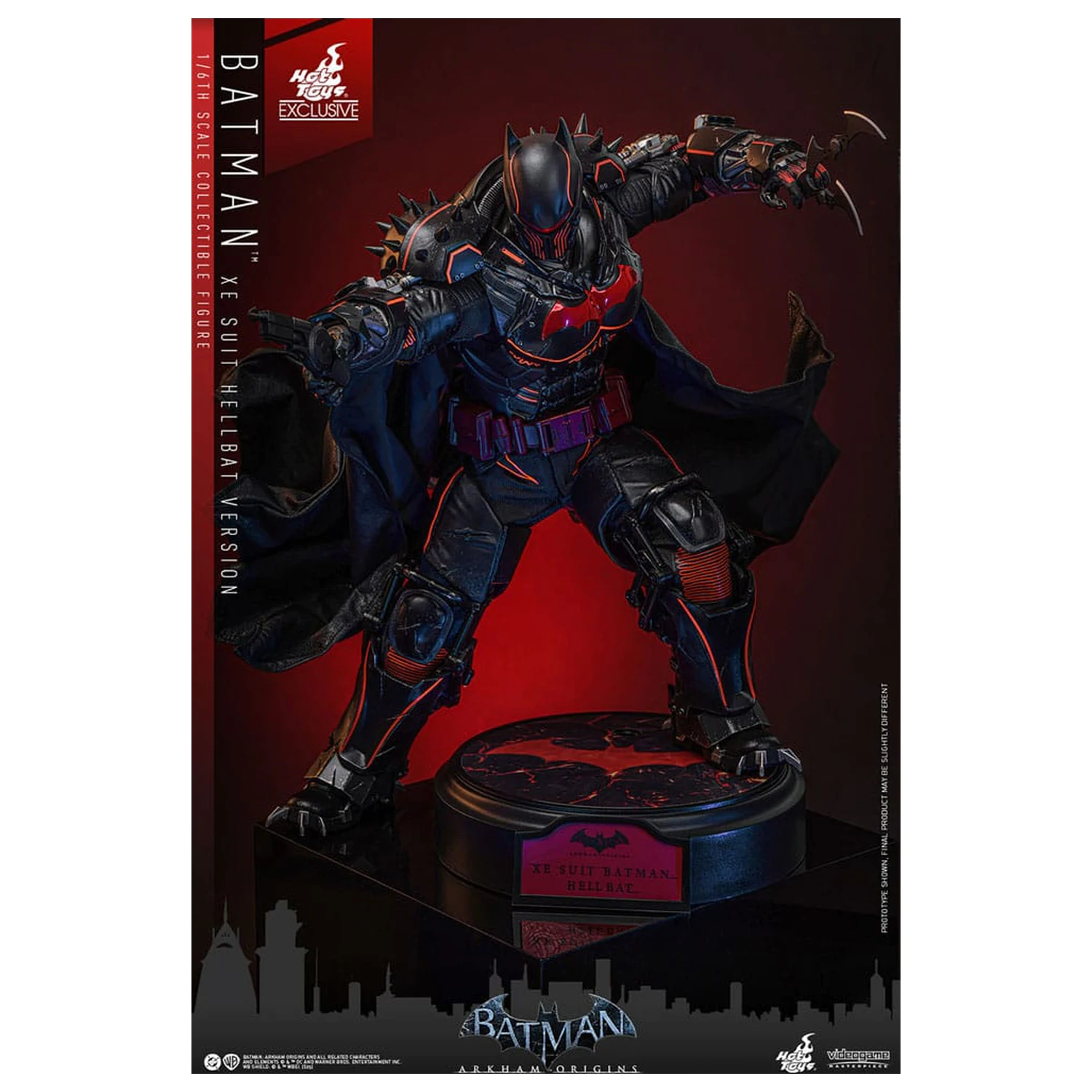 Batman Arkham Origins Videogame Masterpiece Akčná figúrka 1/6 XE Suit Hellbat Version 33 cm produktová fotografia