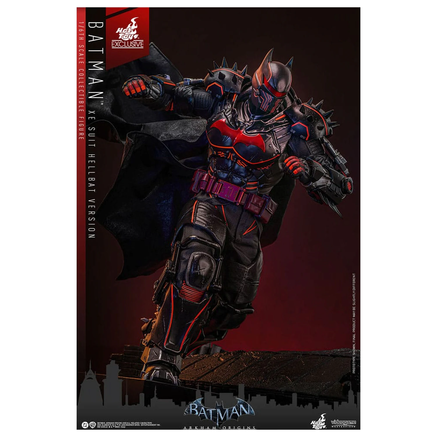 Batman Arkham Origins Videogame Masterpiece Akčná figúrka 1/6 XE Suit Hellbat Version 33 cm produktová fotografia