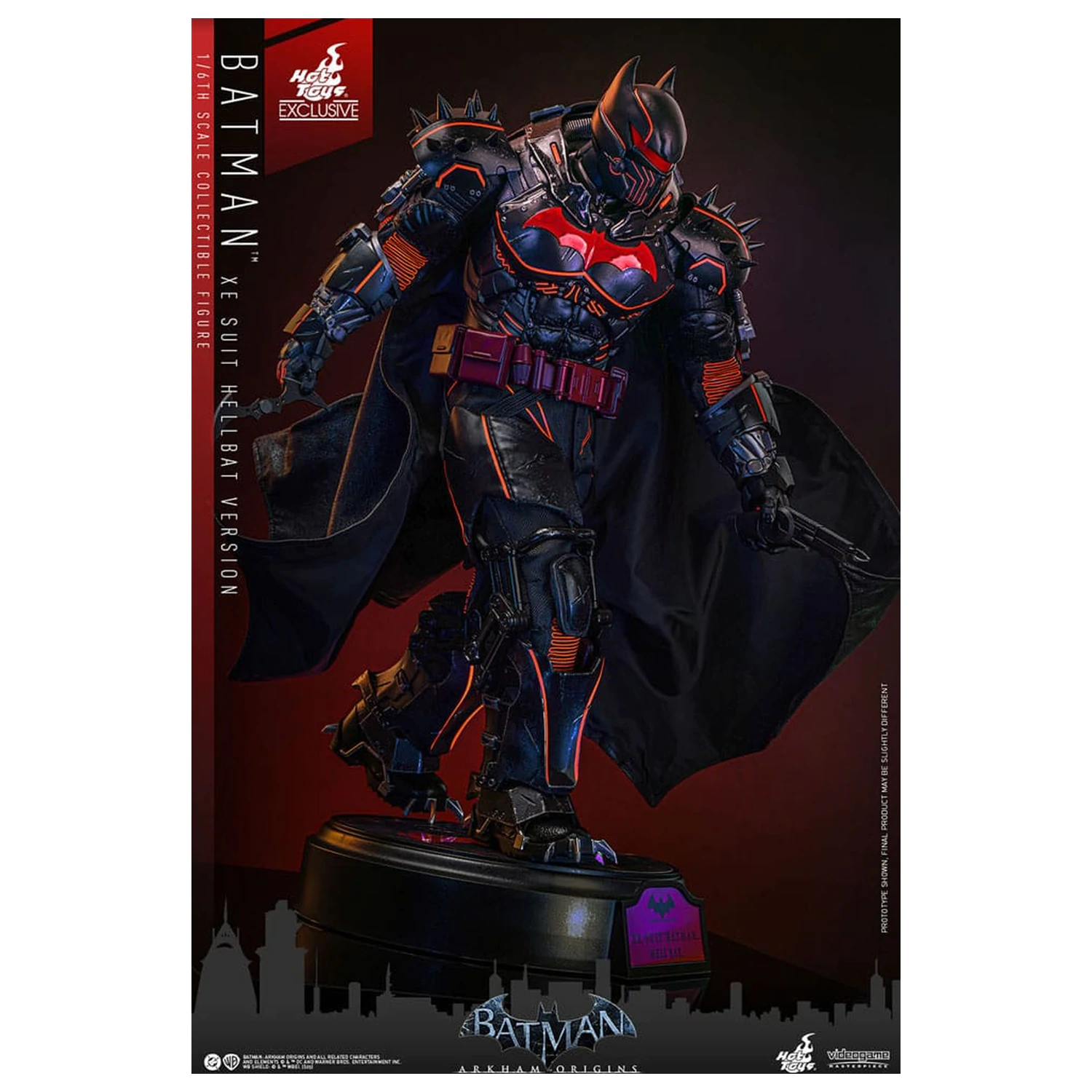 Batman Arkham Origins Videogame Masterpiece Akčná figúrka 1/6 XE Suit Hellbat Version 33 cm produktová fotografia